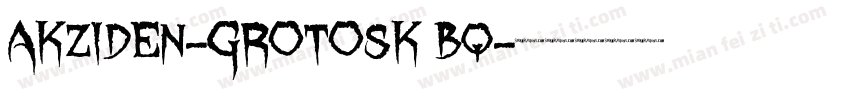 akziden-grotosk bq字体转换
